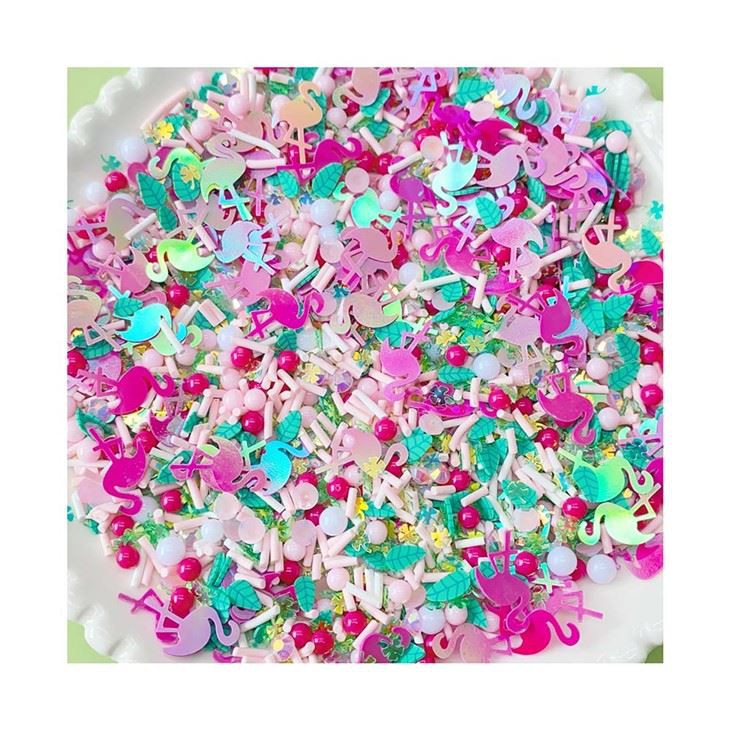 Mix Of Flamingo Clay And Pearl Sticks