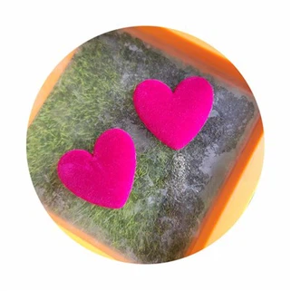 বড় কালো হার্ট দুল